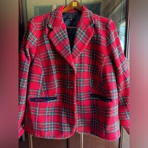Talbots Holiday 2021 Tartan Blazer
